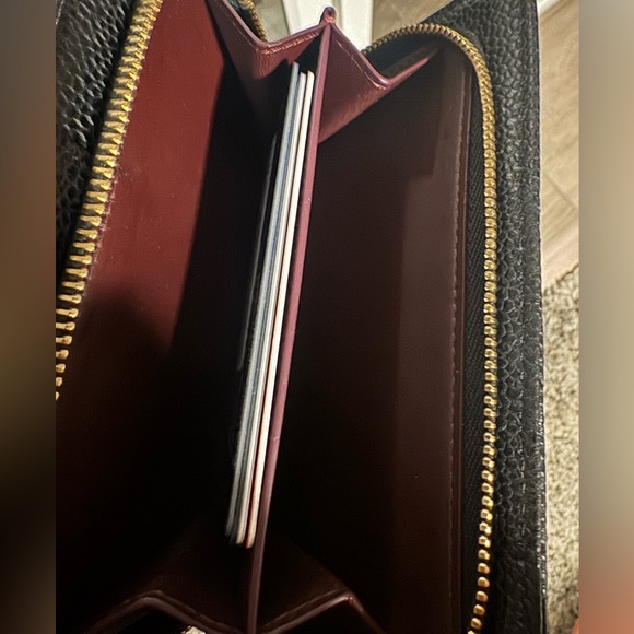 💯Authentic CHANEL Caviar Quilted CC French Wallet - Picture 7 of 7